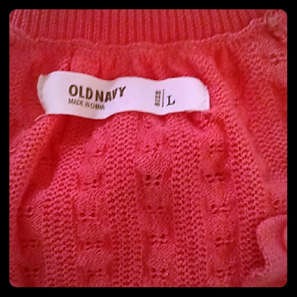 Old Navy coral cardigan - Picture 2 of 2
